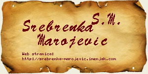 Srebrenka Marojević vizit kartica